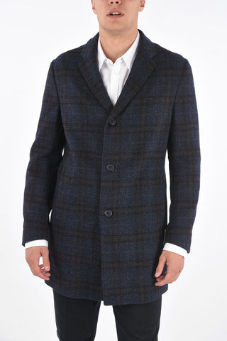 District Check 3 Button Coat
