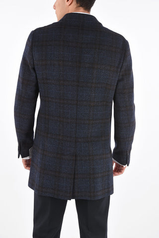 District Check 3 Button Coat