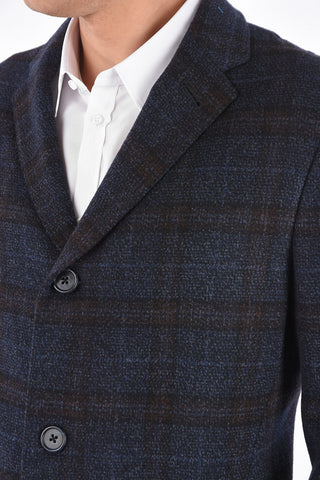 District Check 3 Button Coat