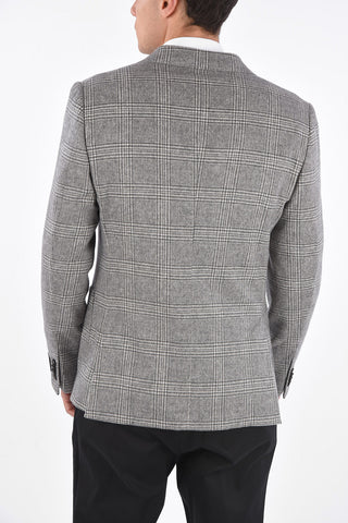 ZZEGNA Blazer Tartan a 4 Tasche Semifoderato