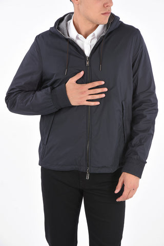 EZ LUXURY Giubbotto Reversibile con Cappuccio