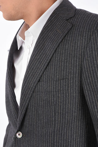 pinstriped super 130's LEADER 2-button suit