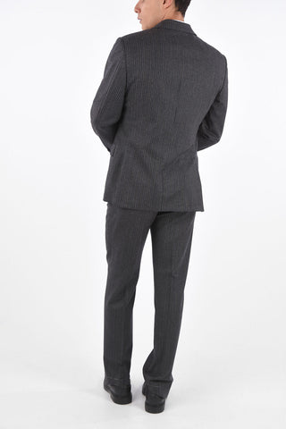 pinstriped super 130's LEADER 2-button suit