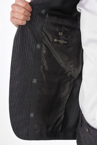 pinstriped super 130's LEADER 2-button suit