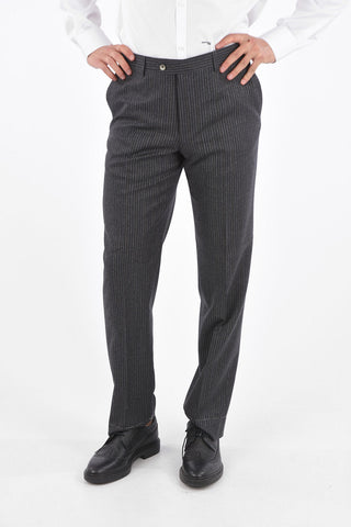 pinstriped super 130's LEADER 2-button suit