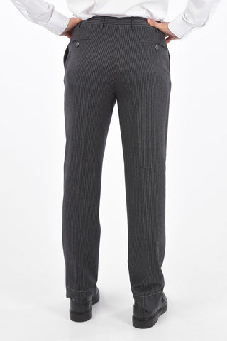 pinstriped super 130's LEADER 2-button suit