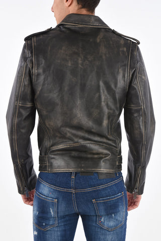 Belted 4 Pocket Biker Jacket