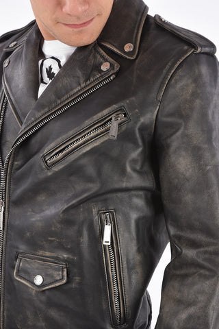 Belted 4 Pocket Biker Jacket