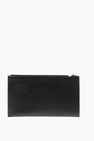 portacarte in pelle con chiusura zip