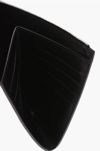 portacarte in pelle con chiusura zip