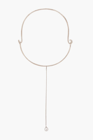 Choker LINE in argento con gioiello
