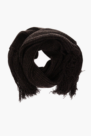 fringed cashmere scarf