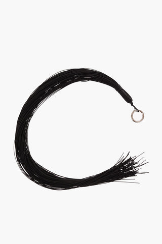 bag charm with fringes