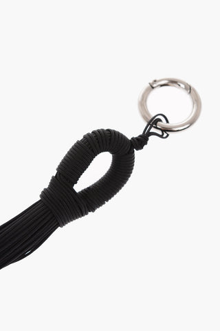 bag charm with fringes