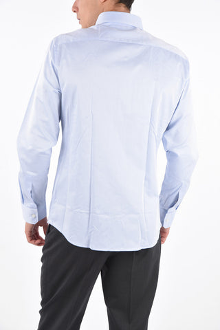 EZ TAILORING Camicia Collo Francese in Cotone TENCEL