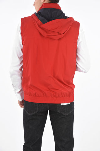 ZZEGNA Hooded Sleeveless Jacket