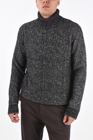 EZ LUXURY Silk Wool Cashmere Turtleneck Sweater
