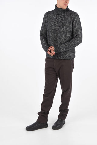 EZ LUXURY Silk Wool Cashmere Turtleneck Sweater