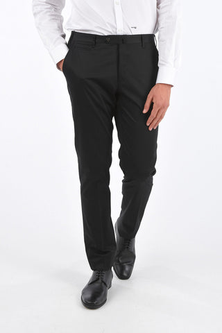 Stretch Cotton ACADAMY Pants with Belt Loops