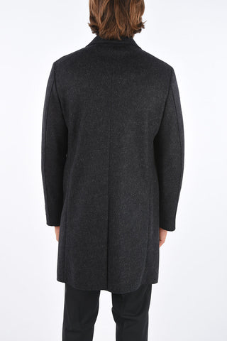 ZEGNA Z Cappotto 3 Bottoni in Lana Bouclé