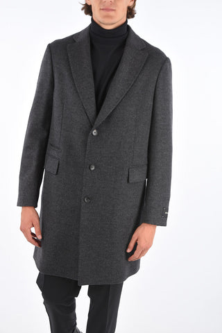 ZZEGNA Cappotto 2 Bottoni in Tweed
