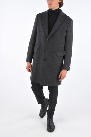 ZZEGNA Cappotto 2 Bottoni in Tweed