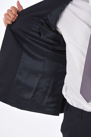 Virgin Wool No Hem Pants Suit