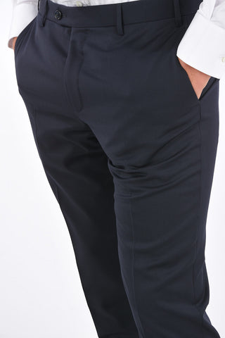 Virgin Wool No Hem Pants Suit