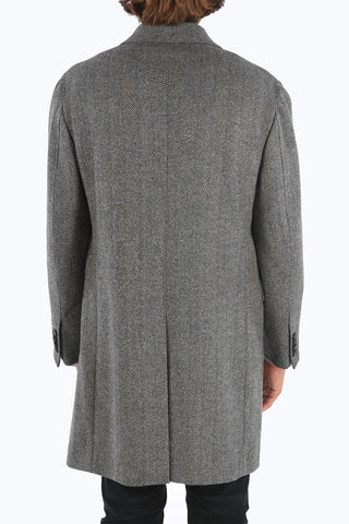 ZEGNA Z Tweed Double Breasted Coat
