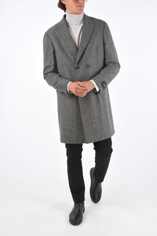 ZEGNA Z Tweed Double Breasted Coat