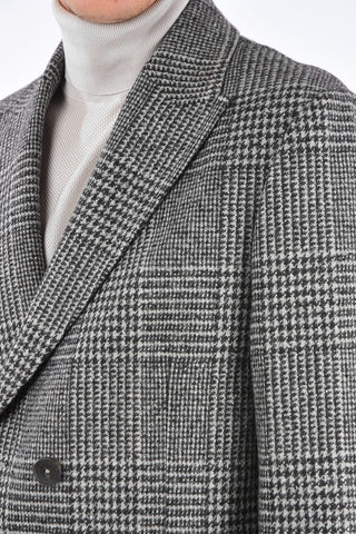 ZEGNA Z Glen Plaid Double Breasted Coat