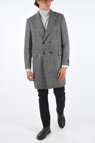 ZEGNA Z Glen Plaid Double Breasted Coat