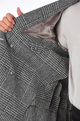 ZEGNA Z Glen Plaid Double Breasted Coat