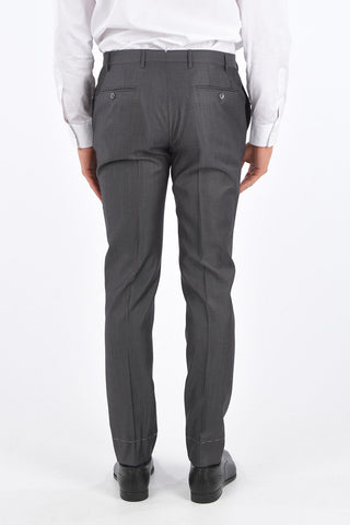 Cuffed Hem Pencil Stroped Pants