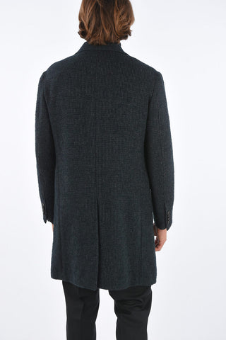 ZEGNA Z Tweed Double Breasted Coat