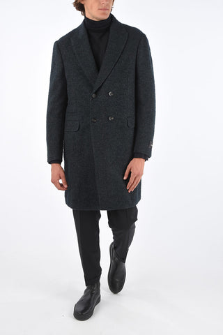 ZEGNA Z Tweed Double Breasted Coat