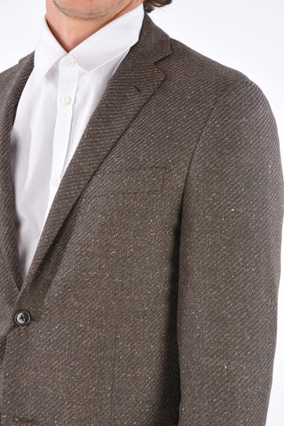 Blazer GATE in Lana Vergine Melange con Tasche a Toppa