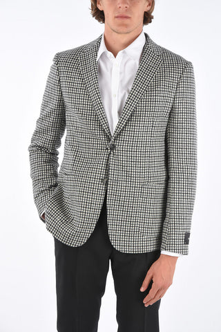 ZEGNA Z Gingham 2 Button Blazer
