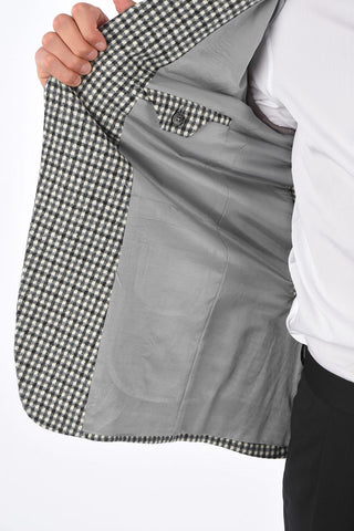 ZEGNA Z Gingham 2 Button Blazer