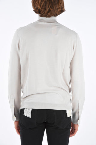 EZ LUXURY Maglia in Seta a Collo Alto