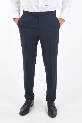 EZ TAILORING Pin Check Wool 2 Button Suit