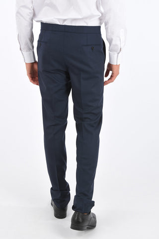 EZ TAILORING Pin Check Wool 2 Button Suit