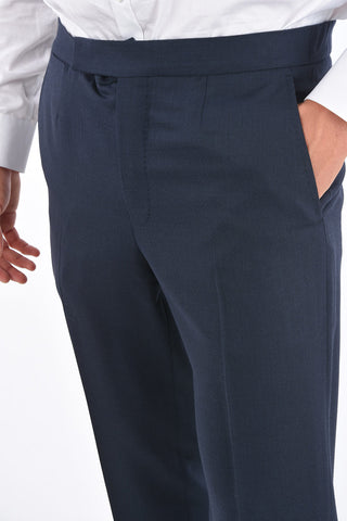 EZ TAILORING Pin Check Wool 2 Button Suit