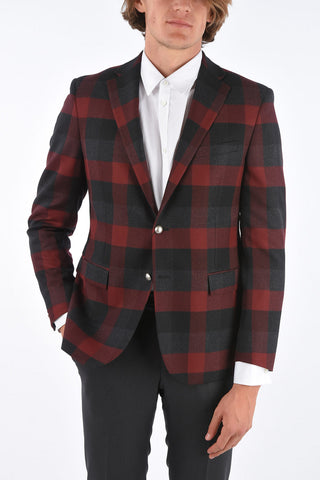 CC COLLECTION Flap Pocket REFINED Tartan Blazer