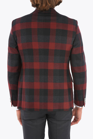 CC COLLECTION Flap Pocket REFINED Tartan Blazer