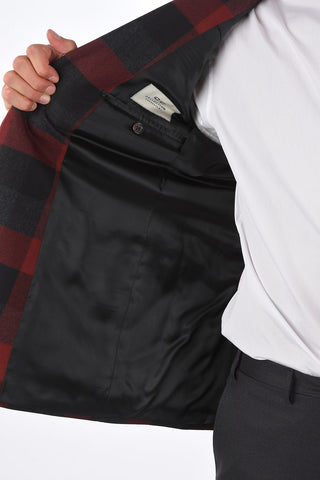 CC COLLECTION Flap Pocket REFINED Tartan Blazer