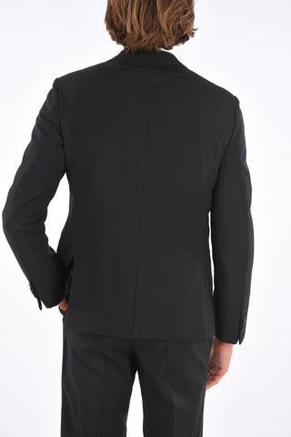 ZEGNA Z Doble-Breasted Blazer with Peak Lapel