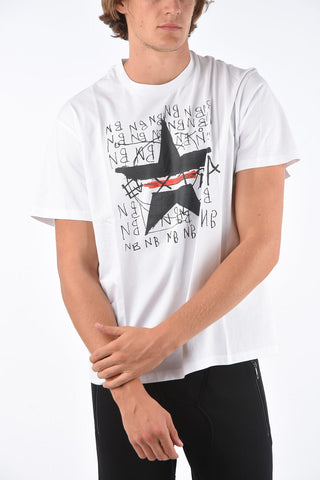 SPORT STAR Cotton Maxi Printed Dropped Shoulder T-Shirt
