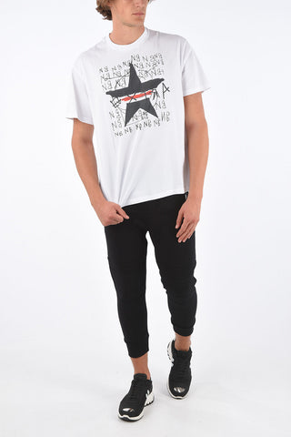 SPORT STAR Cotton Maxi Printed Dropped Shoulder T-Shirt