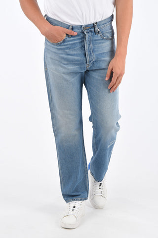 Light Wash D-MACS-SP3 Straight Fit Jeans 20cm